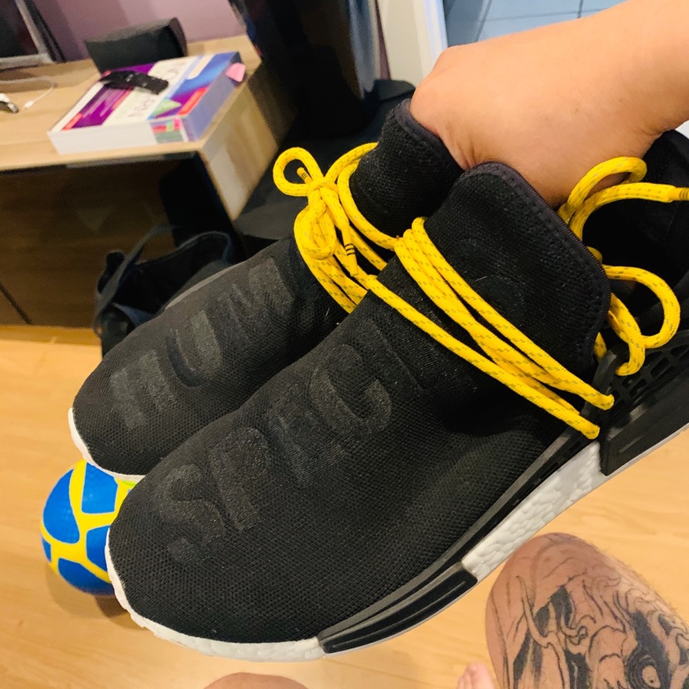 NMD x Pharrell Human Races OG Black no box size 10